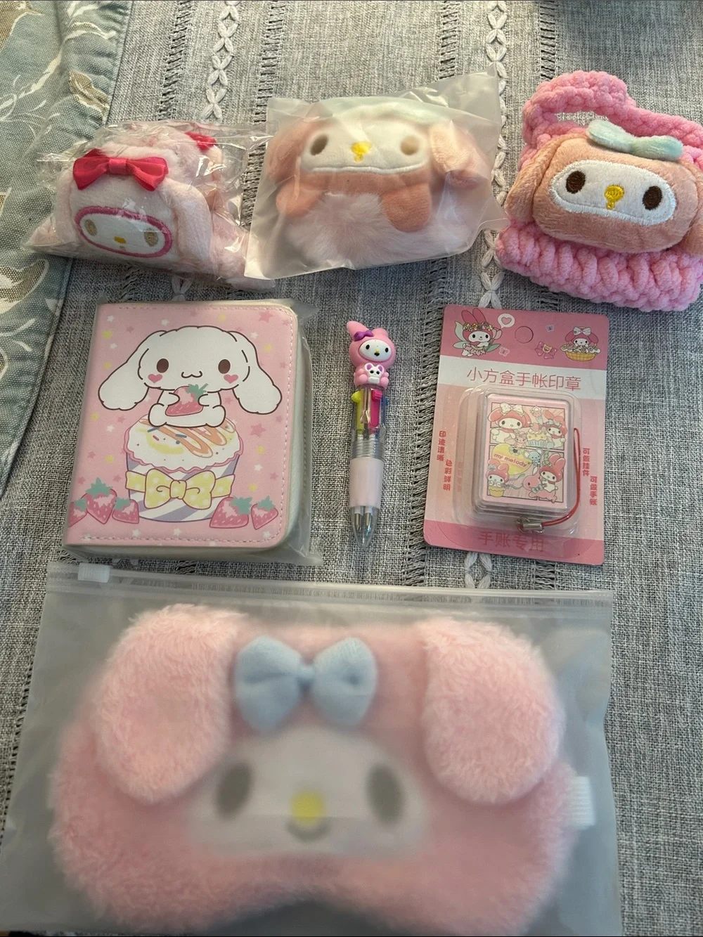 My Melody Pink Plush Kids Hair Accessories and Gift Set